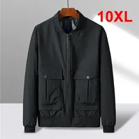 Big Size 10XL  9XL 8XL Plus Size Jackets Men Fashion Causal Cargo Jackets Coats Male Baseball Jacket Autumn Windbreaker 1