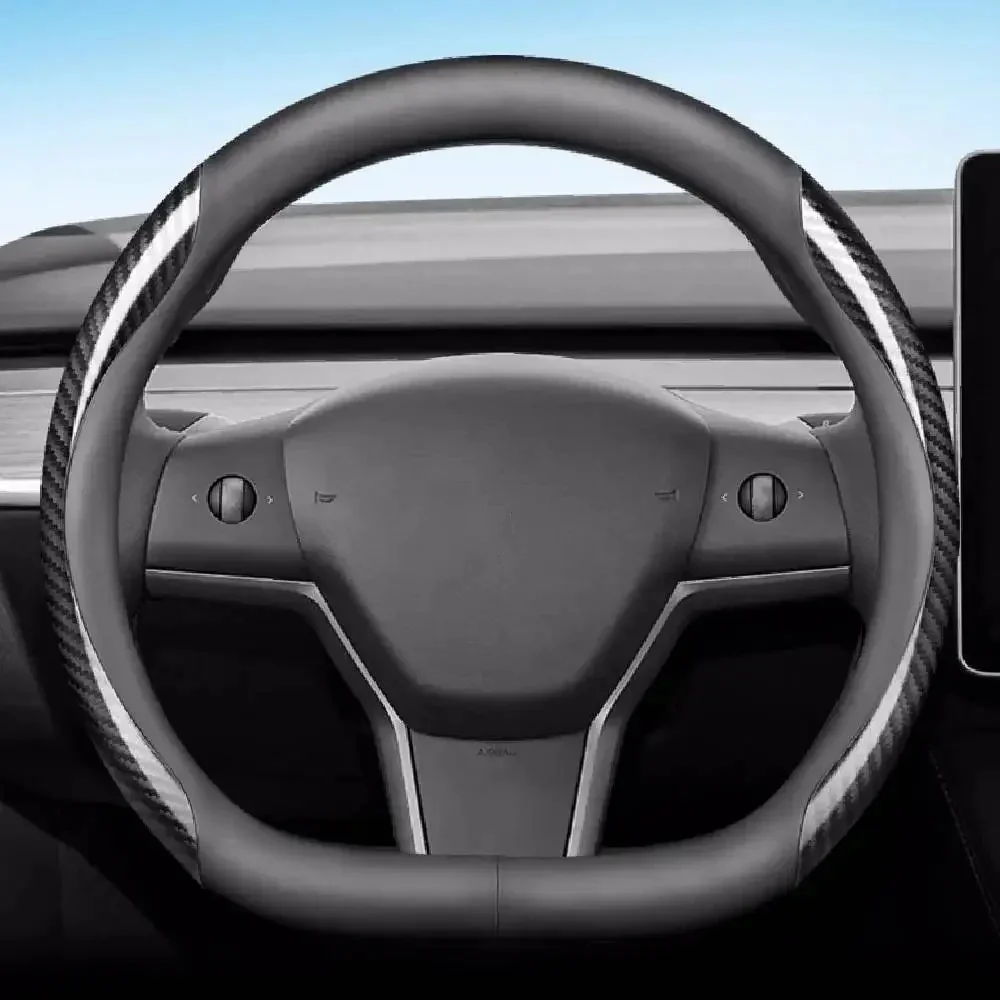 

Car Steering Wheel Cover For Tesla Model 3 Model Y Model X Model S Automotive Interior Steering Wheel Cover Accessories