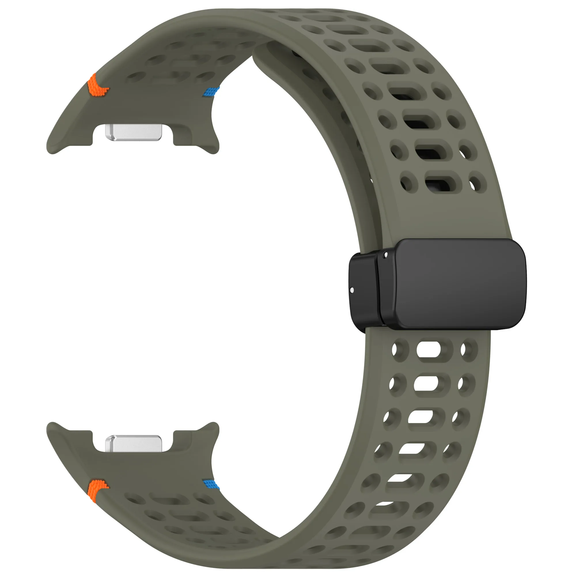 Breathable Silicone Magnetic Watch Strap Bracelet