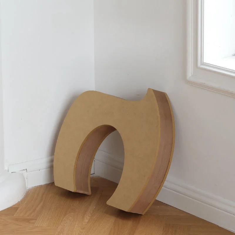 Foldable Craft Paper Honeycombe Cat Tunnel Bench Stool Stretching Cat Tunnel Playhouse Modern Folding Stool Leisure Chair Bench