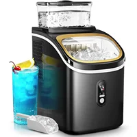 Ice Maker , Portable Ice Cube Maker Machine with 1.5L Detachable Water Tank, 33Lbs/Day, 16Pcs/5-18Mins, 24H Ti 1