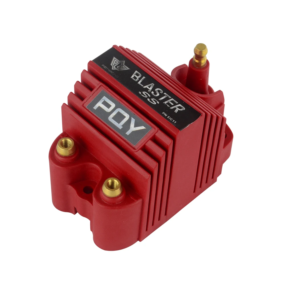 Speedmaster PCE382.1007.04 Universal 12V High Output E-Core Ignition Coil (Black, Male/HEI Terminal)