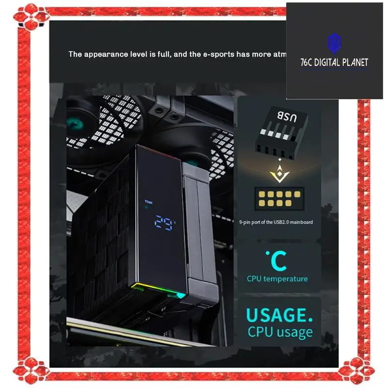 24-Hour Delivery DEEPCOOL AK400 CPU Processor Cooling Fan Radiator Digital Display For LGA1700/1200 115X