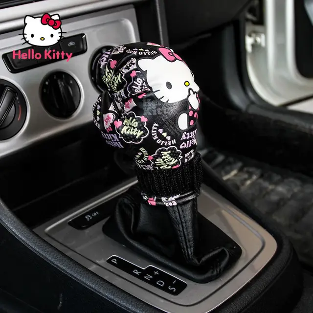 Hello Kitty Car Accessories Car Shift Lever Cover Warm Cartoon Decoration Gear Adjustment Auxiliary Tool Manual Automatic Gear 1