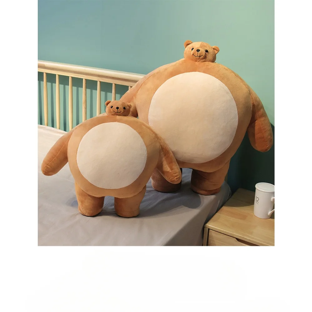 Fat Bear Bear With Tiny Head Plush Adorable Fat Bear Stuffed