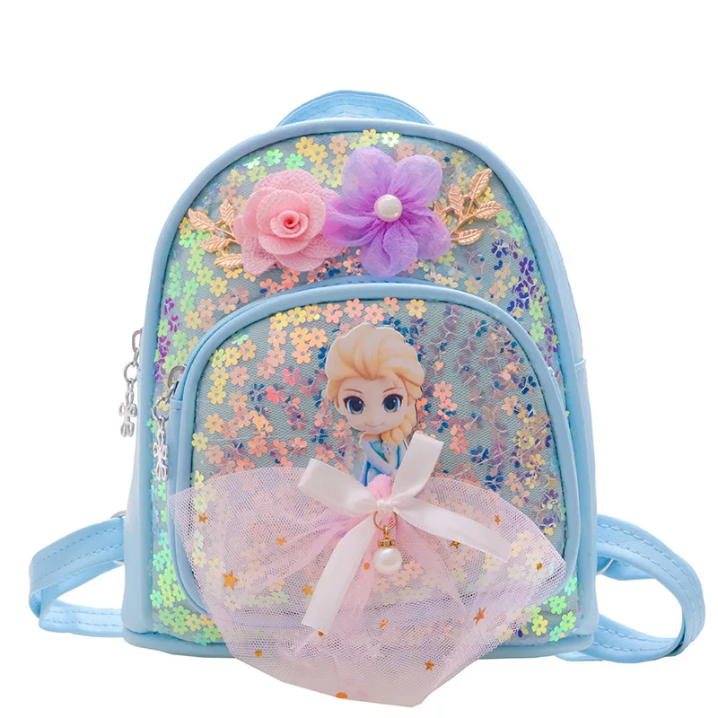 

Disney Frozen 2 Elsa Anime Cartoon Backpack For Baby Boys Girls Children Lovely Schoolbag Kindergarten Kids Toys