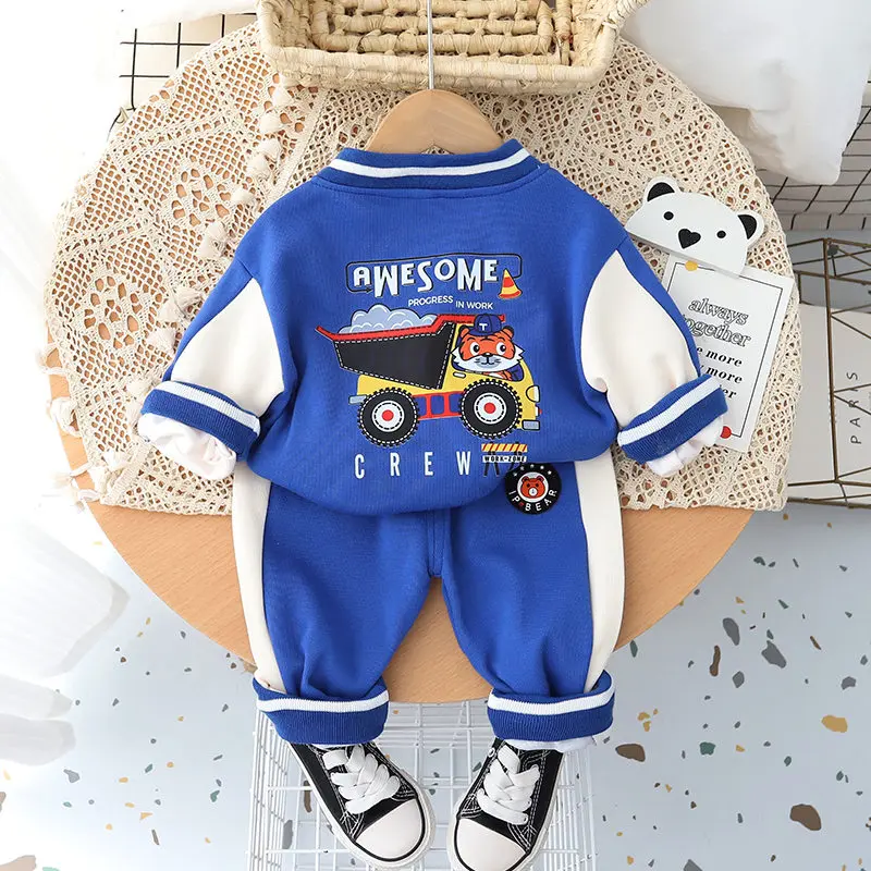 

Autumn Baby Boys Cotton Children Clothes Cartoon Top Pants 2Pcs/Sets Infant Out Kids Fashion Toddler Casual Tracksuits 0-5 Years