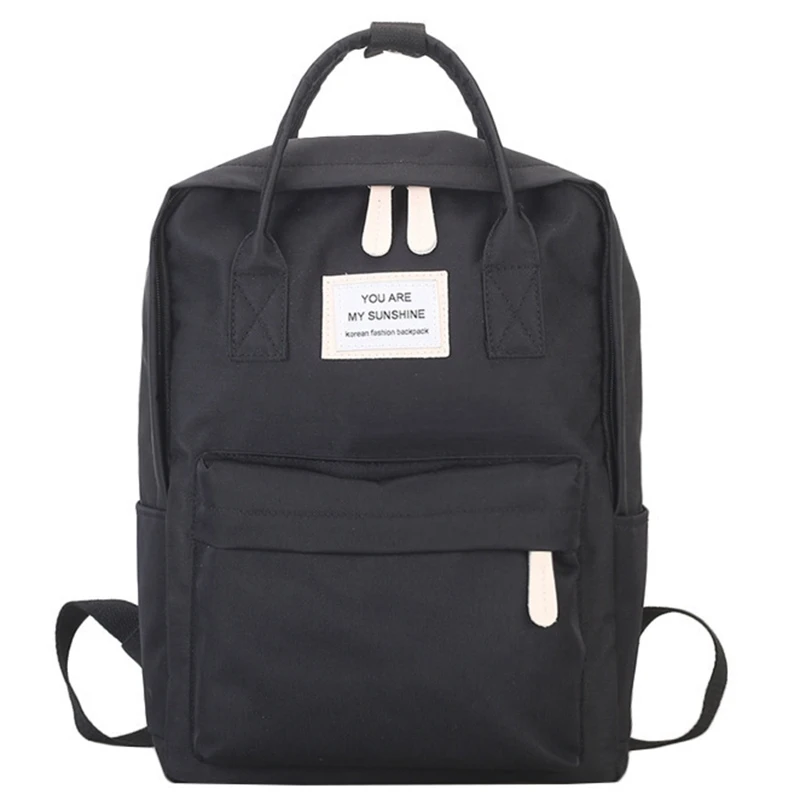 

Женские холщовые рюкзаки карамельных цветов, водонепроницаемые школьные ранцы для девочек-подростков, большой милый рюкзак для ноутбука