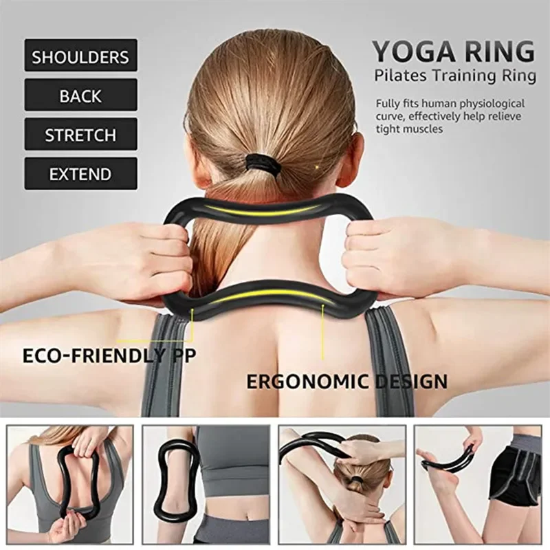 Gym Fitness Yoga Tools EVA Foam Yoga Blocks Wheel Premium Back Roller For Pose Backbend Stretching Pilates