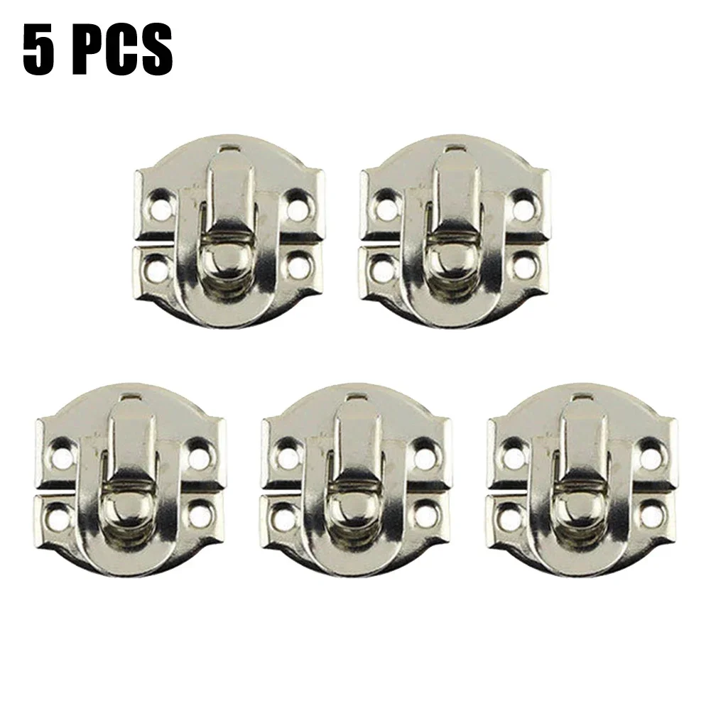 ALLGOOD 5/12 Set Latch Hasps Jewelry Box Hasp Clasp Suitcase Wood Chest Cabinet Decorative Lock Latch Furniture Buckle Clasp