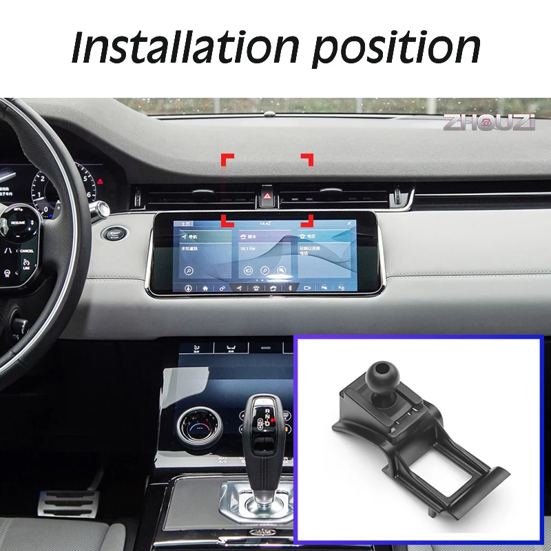 Car Mobile Phone Holder For Land Rover Evoque Special Mounts GPS Stand Gravity Navigation Bracket Auto Accessories