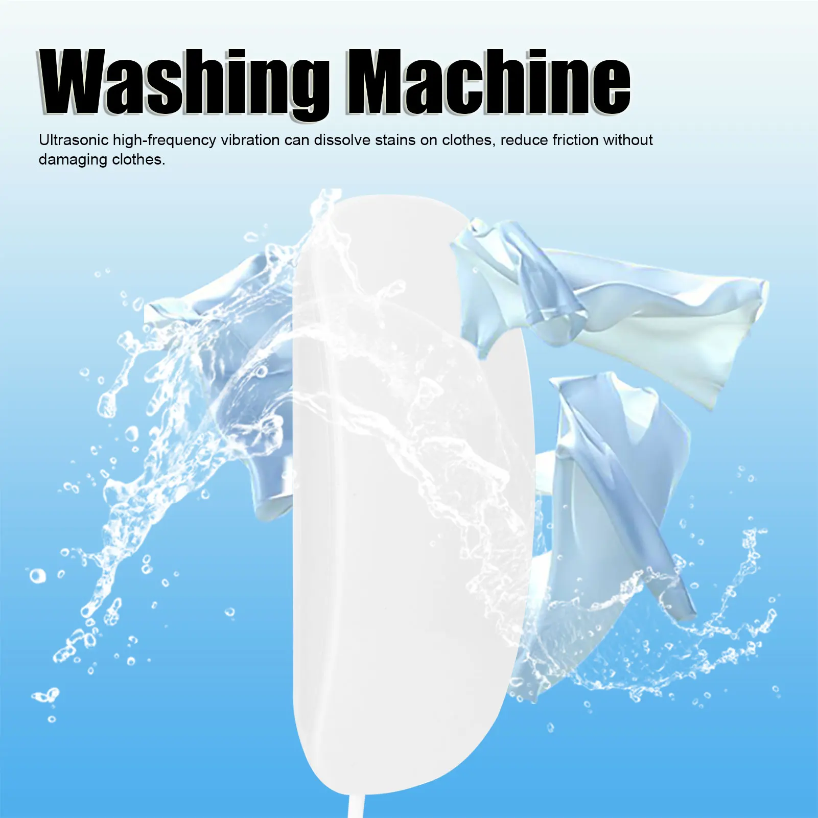 Mini Washing Machine Portable Electric Ultrasonic Automatic Traveling Laundry Washer USB Powered 1