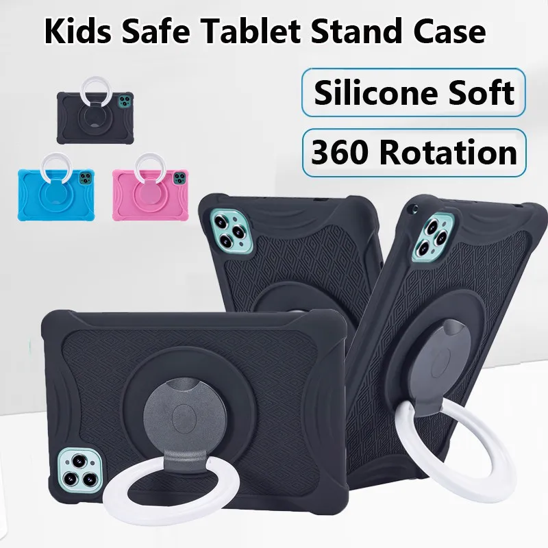 Custodia Per Blackview Tab 70 7 8 Wifi Pro 4G 10.1 Pollici Tablet Cover Soft Siliconshell 360 Supporto Rotante Antiurto Funda