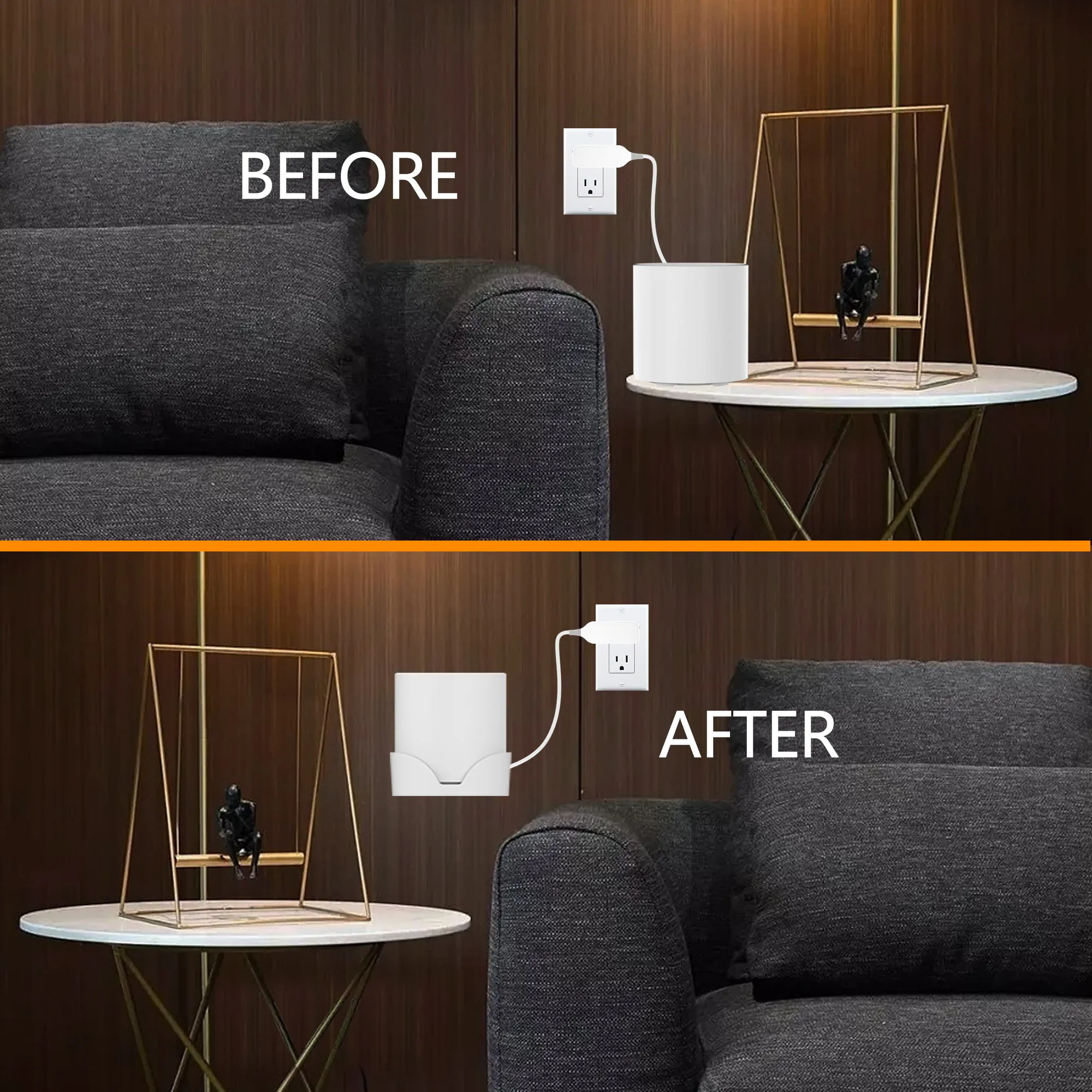 Wall Mount Bracket Cable Organizer for Deco X10 X20 X60 X50 X55 WiFi 6 Home Mesh WiFi System cable organizer