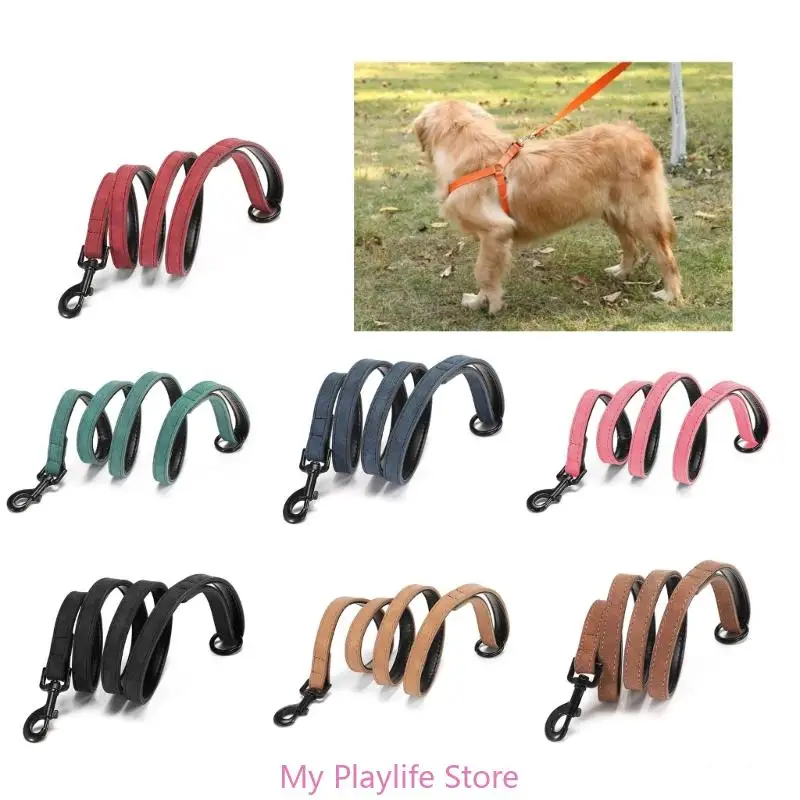 

130cm Multiple Color PU Dog Leash Anti-Escape Outdoor Walking Rope for Small Medium and Large Dog Cat Training