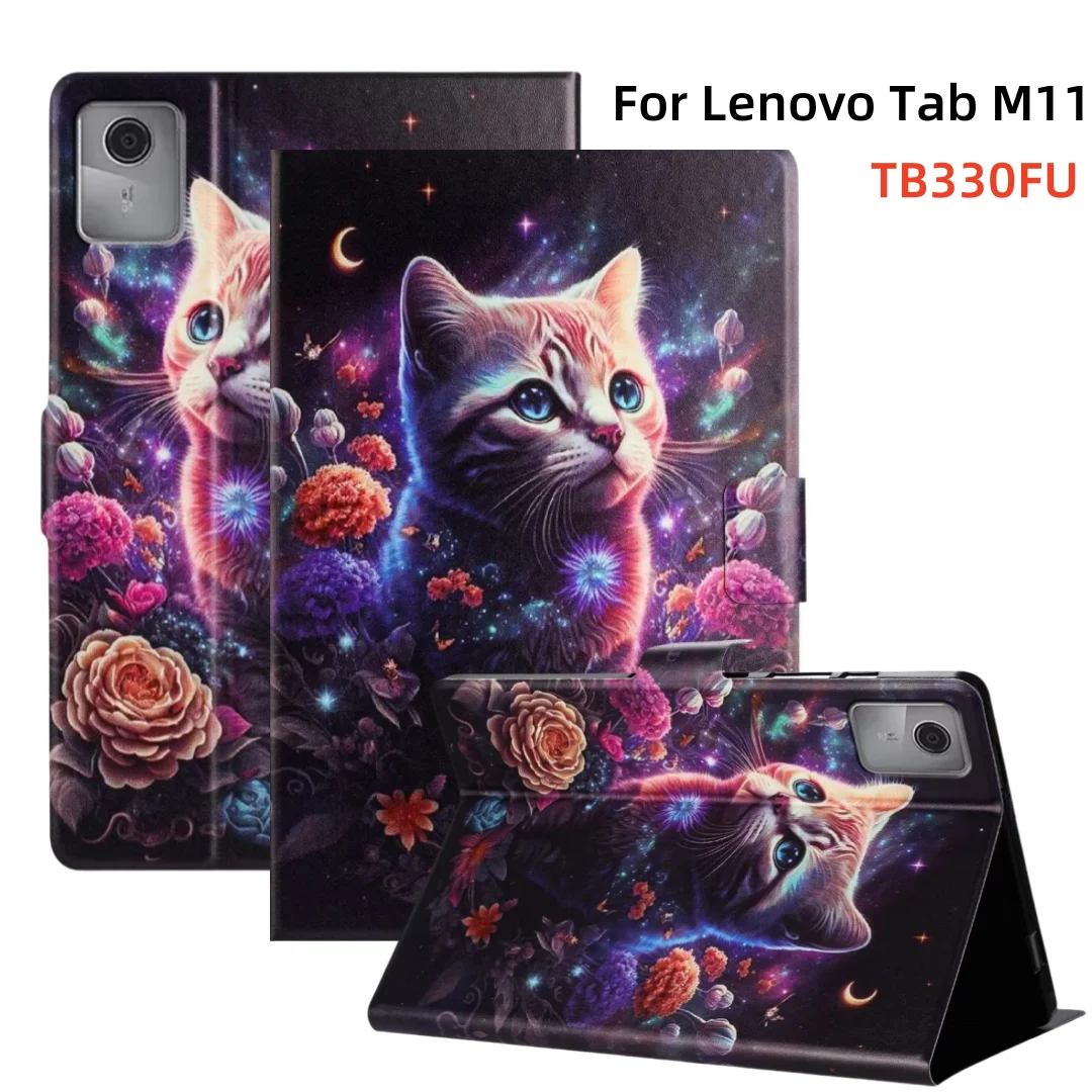 Cartoon Cat Tablets Protective Cover