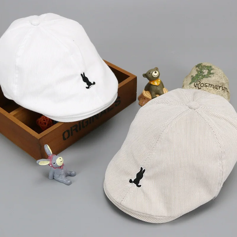 Fashion Baby Hat Retro Classic Kids Beret Striped Cotton Spring Autumn Baby Boy Girl Caps Children Beret Hat baby hat kids caps