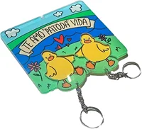 Duckling Keychains Mini Duckling Key Hanger Acrylic Key Holder Home Wall Decorative Gifts for Couple Kids Women Birthday Him Her 1