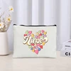 Medical Supply Nurse Printed Canvas Cosmetic Bag Organizer Sundry Zipper Storage Pouch  Makeup Bags Office Supplies Pencil Case 3