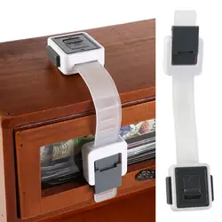 Anti-Pinching Hand Children's Safety Lock Multi-Functional Adjustable Anti Opening Baby Lock Buckle Plastic Door