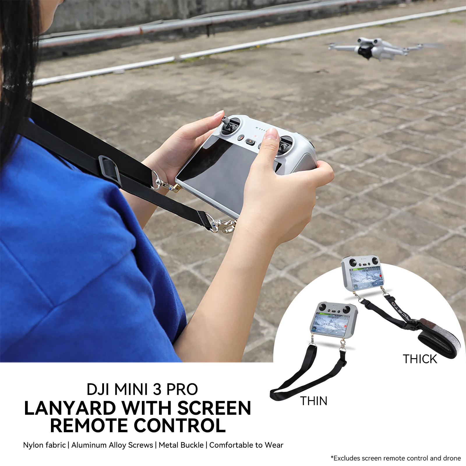 DJI RC/RC2/ RC PRO Remote Controller Lanyard Neck Strap Belt Hook Mount Holder Accessories