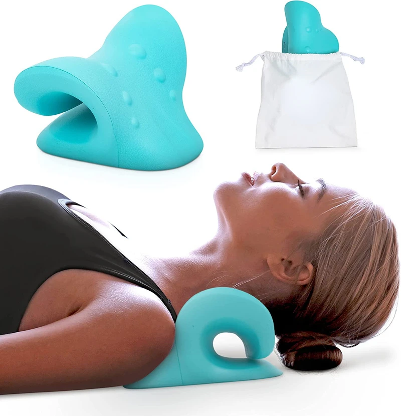 Neck Massage Pillow Neck Shoulder Cervical Chiropractic Traction Device