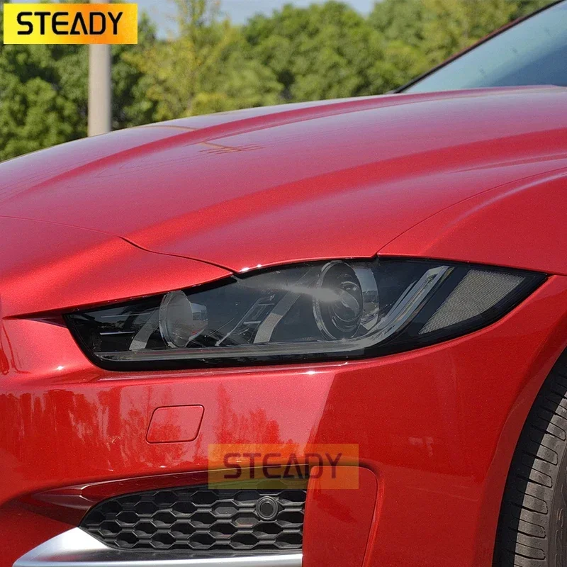 

2 Pcs Car Headlight Protective Film Vinyl Transparent Black TPU Sticker For Jaguar XE X760 2016 2017 2018 20192020 Accessories