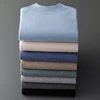 100% Pure Wool Cashmere Sweater Men's Half Turtleneck Pullover Casual Fashion Thickening Top Knitting Sweater 5
