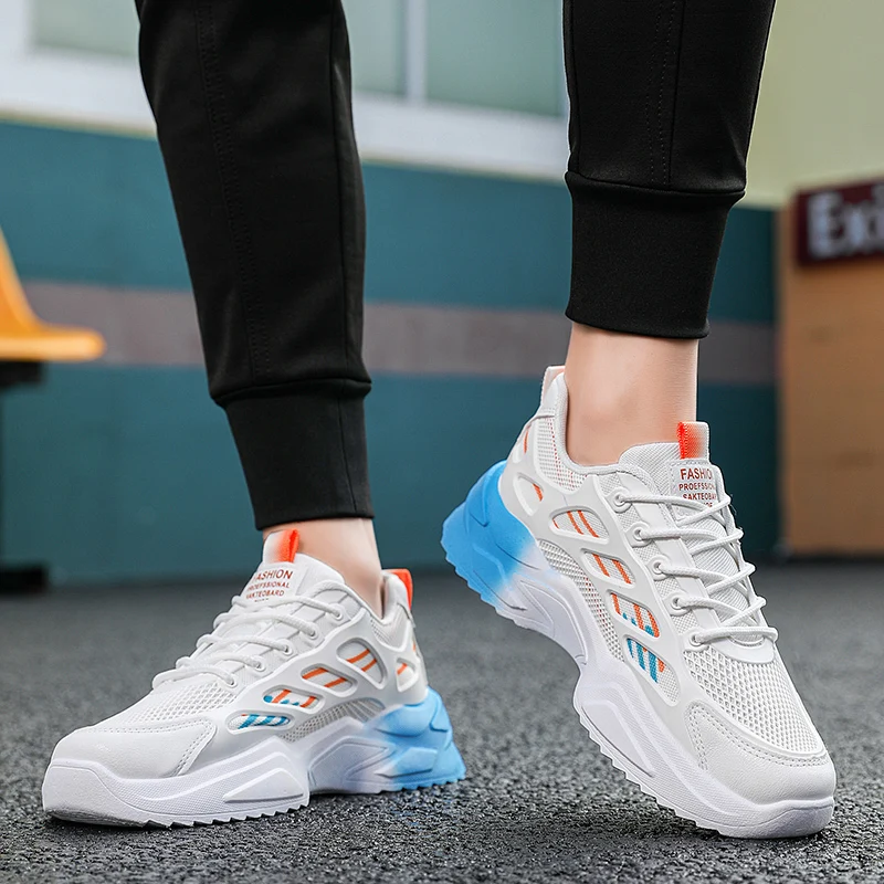 STRONGSHEN Men Sport Shoes Casual Mesh Running Shoes Lightweight Comfortable Breathable Outdoor Sneakers for Men Walking Shoes