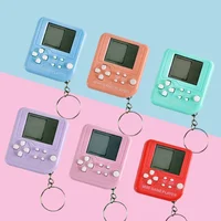 Portable Retro Classic Macaron Colors toys pets Mini Handheld Game kids games electronics handheld brain game With Keychain 1