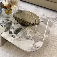 Petite table basse unique, multifonctionnelle, grise, minimaliste, noire, gain de place, meuble de salon pour la maison 6