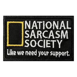 Humorous Sarcasm Embroidered Patch - Hook & Loop Badge for Clothing & Accessories Decor (K)