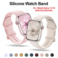Bracelet en Silicone pour Apple Watch, 38mm 42mm, Ultra 2, Bracelet de sport, série iWatch, 38mm 42mm, de haute qualité 1