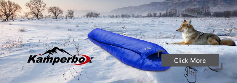 Kamperbox Cotton Sleeping Bag Camping Equipments Cotton Sleeping Bag Outdoor 3 Season Synthetic Sleeping Bag Ultralight Camping