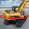 1:14 22 Channels Alloy Remote Control Car Simulation Bulldozer Loading Unloading Machine Engineering Vehicle Children's Toys 4
