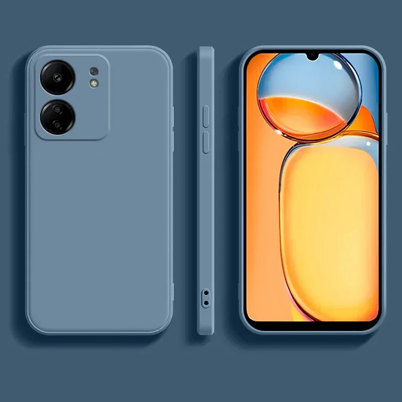 Silicone Soft TPU Matte Phone Case - Solid Color, Thin Design