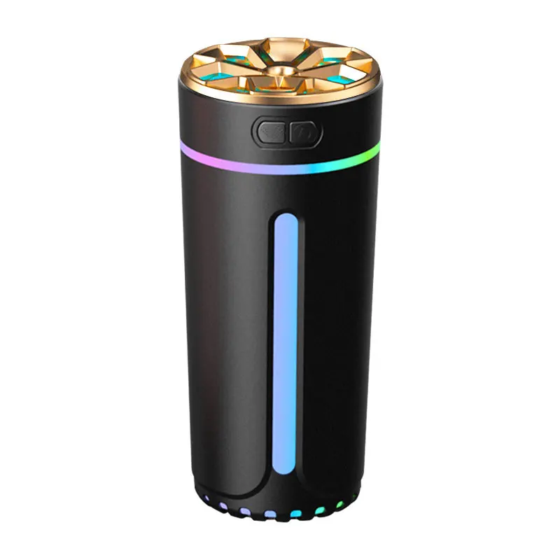 Smart Car Air Purifier Humidifier Aroma Diffuser Car Deodorizer Atmosphere Light Send 6 Filter Elements Automotive Supplies
