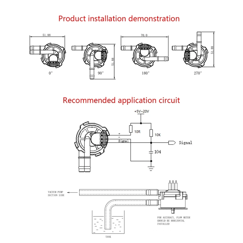Micro Liquid Meter High Accuracy Effect Flowmeter Small Control