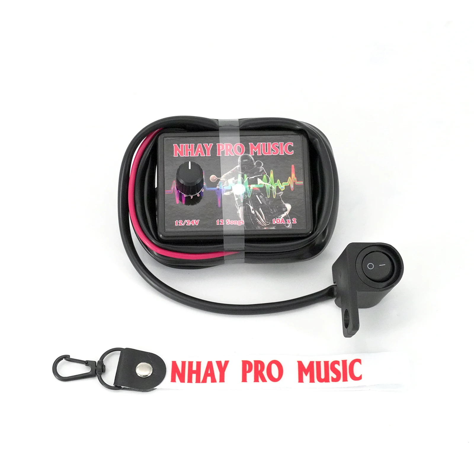 NHAY 3+ Pro Musical Car Horn Controller 12V-24V 12 Tones for Cars Trucks Motorcycles Waterproof & Durable