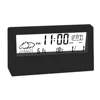 LCD Electric Desk Alarm Clock Calendar Digital Temperature Humidity Modern Weather Station Alarm Clock Desktop Home Office Decor 3