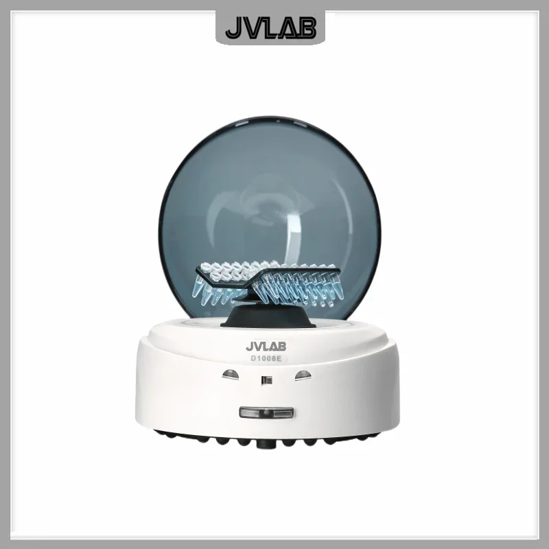 Mini Centrifuge Palm Centrifuge 5000rpm Laboratory Up To 8 PCR Tubes of 0.5ml 1.5ml 2ml Two Rotors RCF 1360xg D1008E