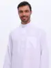 White Thobes Man Muslim Dress Islam Clothing Saudi Arabic Robe Jubba Thobe Eid Djellaba Long Sleeve Traditional Daffah Dishdasha