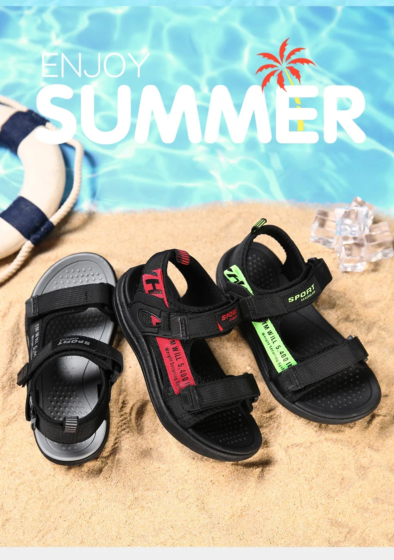 2022 Summer Children Shoes Brand Velcro Toddler Boys Sandals Girls Comfortable Sport Mesh Baby Beach Soft Sandals Shoes boy sandals fashion