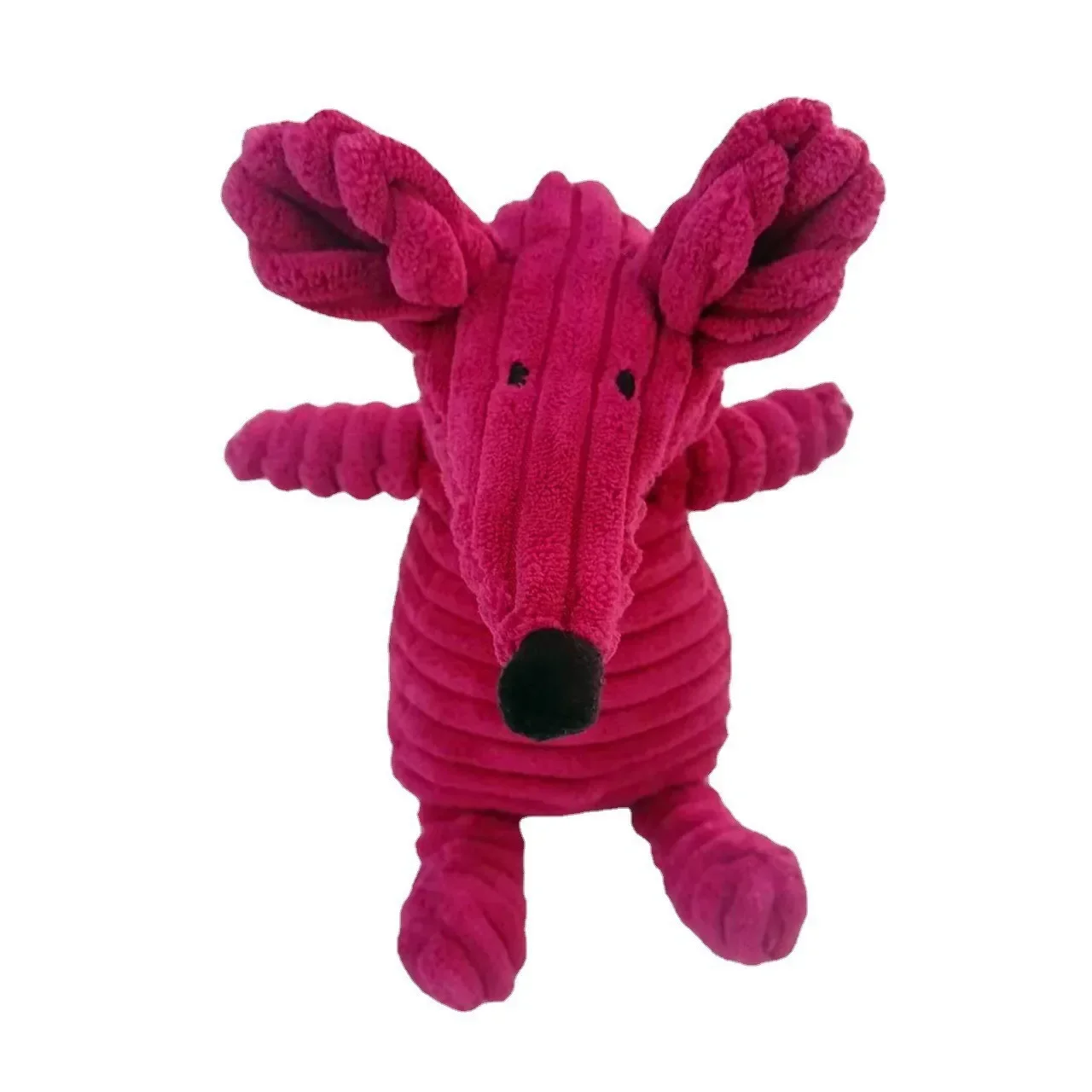 Plush Squeaky Animal Dog Toy – Bite-Resistant Corduroy Toy for Dogs 5