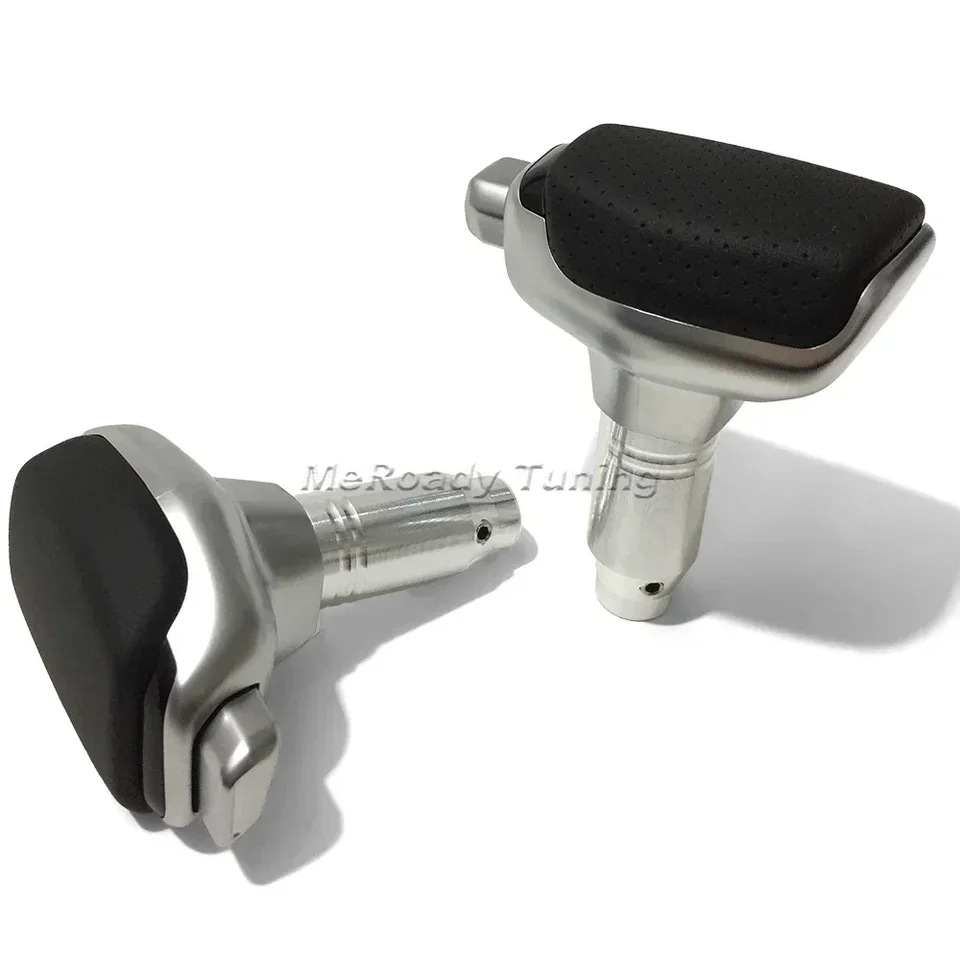Real Leather Gear Shift Knob For Honda Accord VIII (2008-2014) - 6 Speed, Black