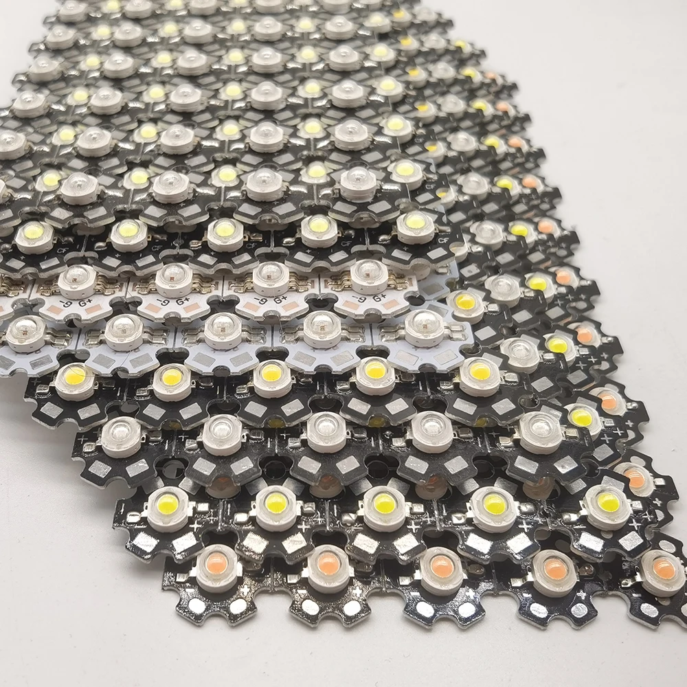 LED Lights 10pcs 1W 3W High Power warm white/cool white /natural white/red/green/Blue/Royal blue IR LED 20mm star pcb