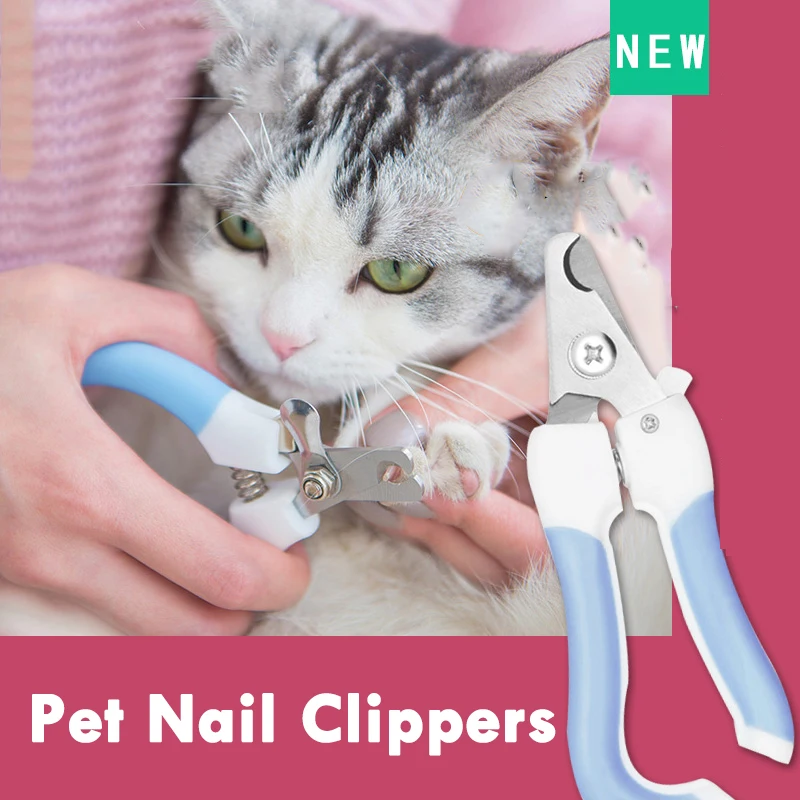 Pet Cat Dog Nail Clipper Cutter Stainless Steel Grooming Scissors Clippers Claw Nail Scissors Cut with Lock