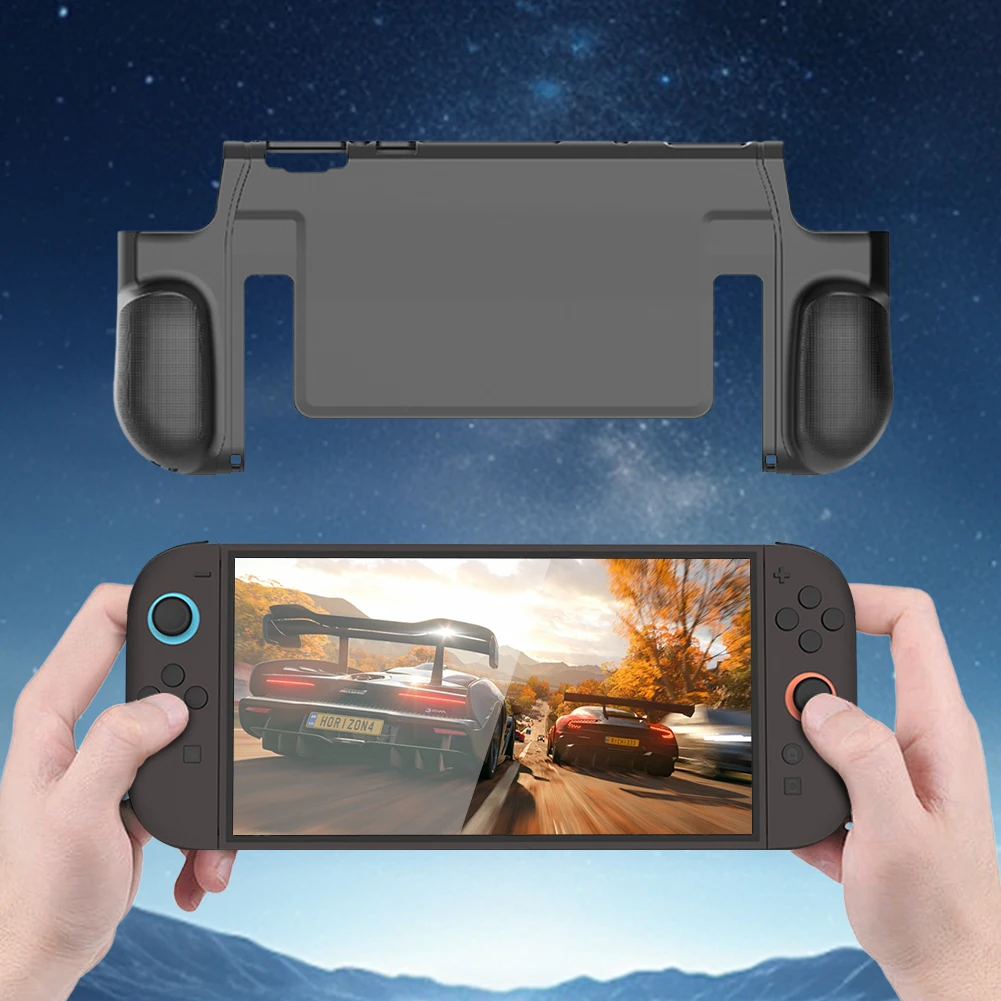 TPU Protective Case for Nintendo Switch 2 Full Protective Shell with Stand Portable Anti-slip for Switch 2 Handheld Gaming Conso