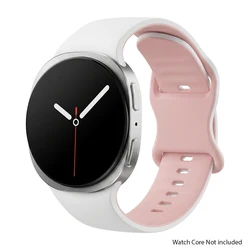 Two - Tone Silicone Strap for Smartwatch - Original Bracelet Watchband, 40mm - 46mm Adjustable Belt (WP)