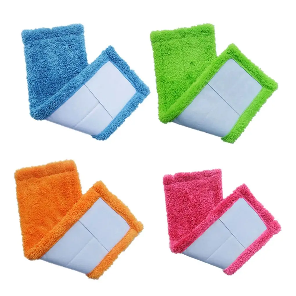 Microfibre Dust Mop Recharge Mop Head Covers Remplacement Coral Velvet Mop  Pad pour le nettoyage domestique (Bleu) 